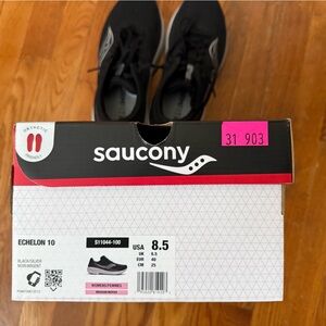 Women’s Saucony Echelon 10 Black Athletic Sneakers size 8.5